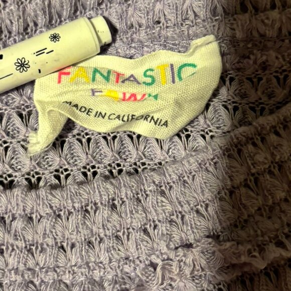 Fantastic Fawn Boxy Light Purple Top Medium - Picture 4 of 4